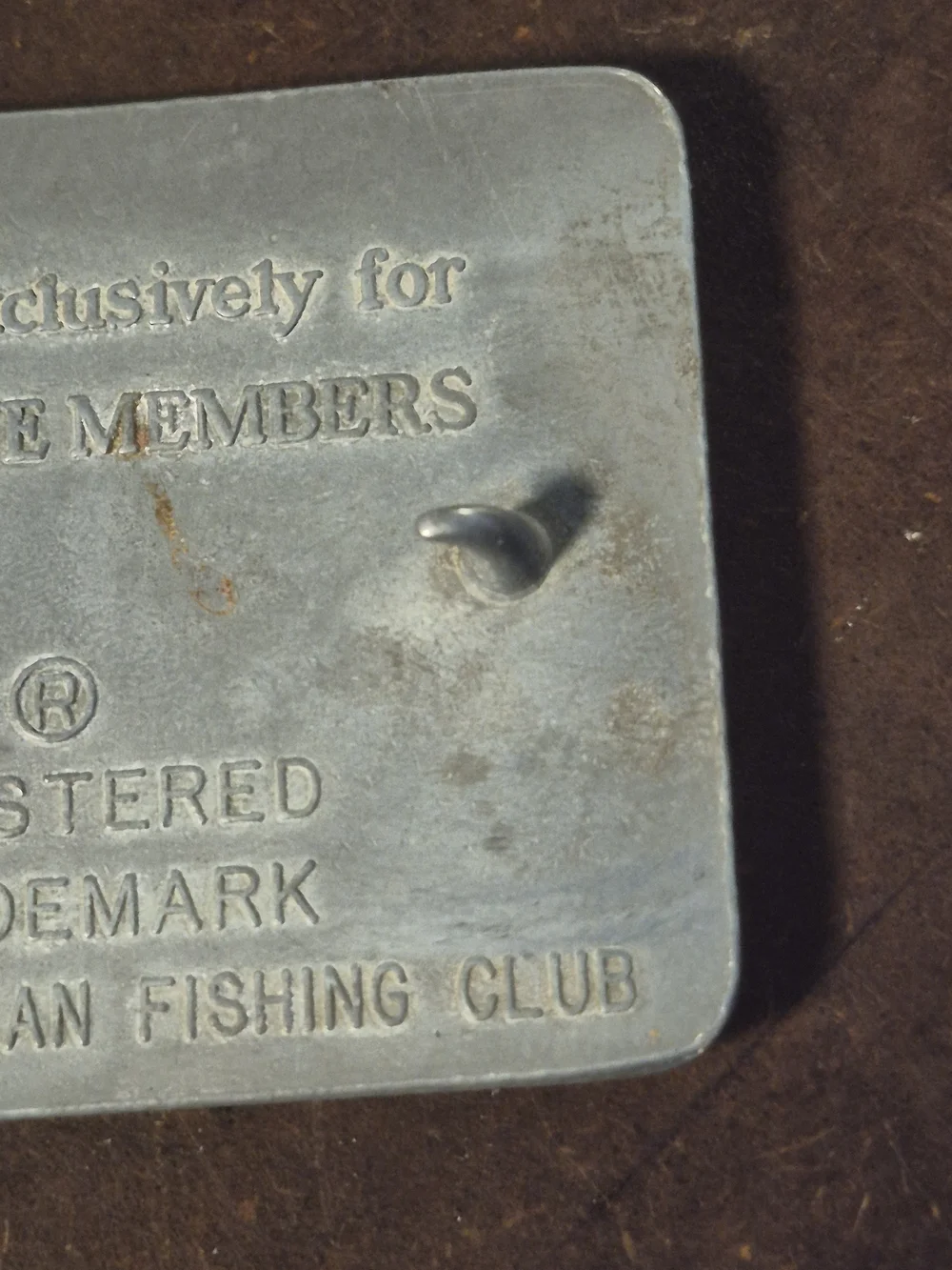 Vintage North American Fishing Club Life Member Joseph Geren Belt Buckle 1091